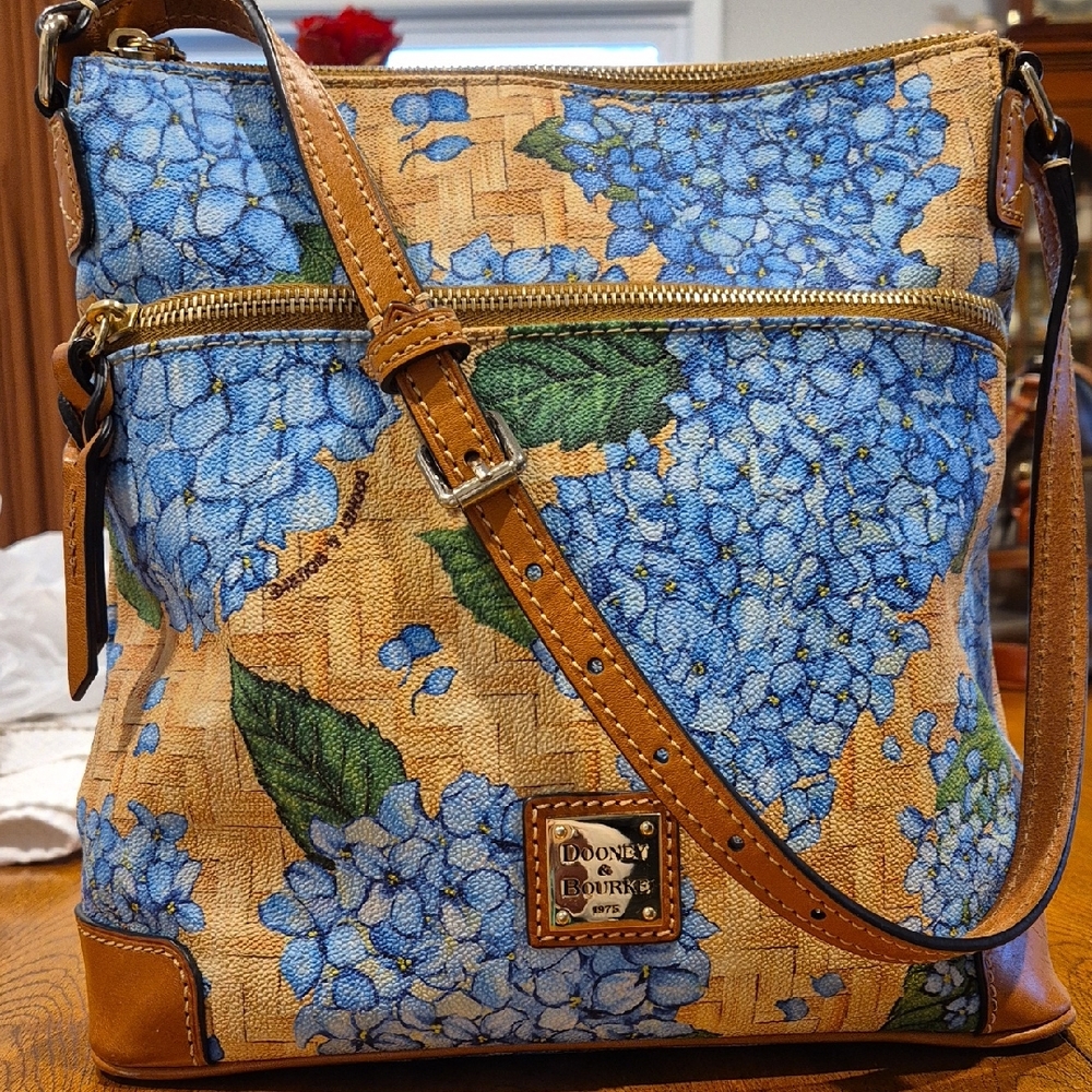 Dooney & Bourke Blue Floral Crossbody Bag